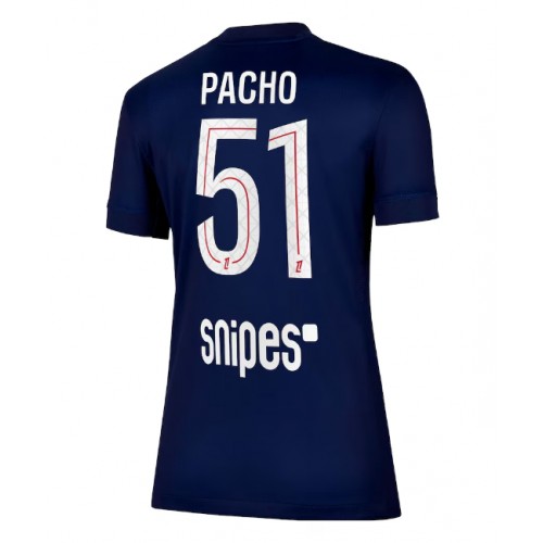 Paris Saint-Germain Willian Pacho #51 Prima Maglia Femmina 2025-26 Manica Corta